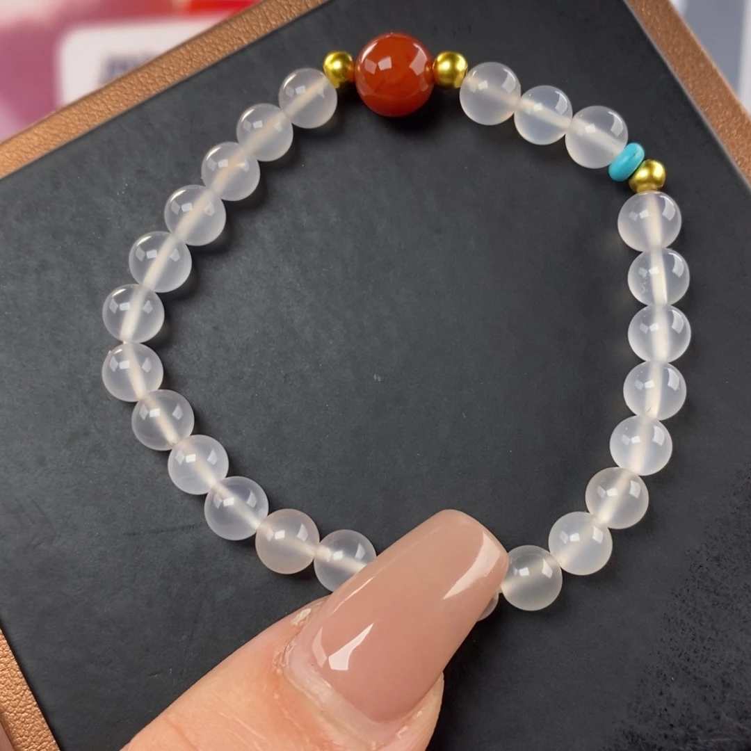 南红玛瑙未镶嵌手链