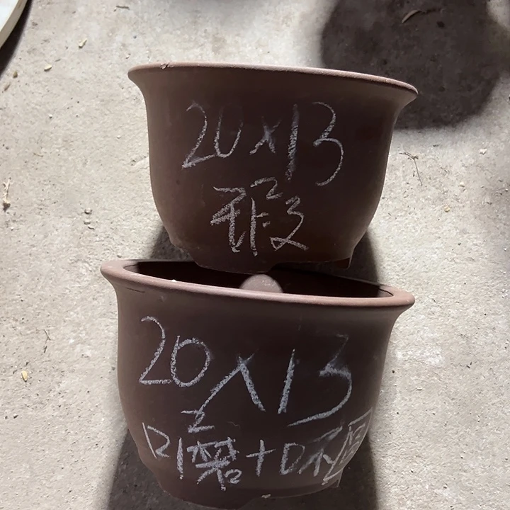 紫砂花盆宜兴紫砂花盆源头2只