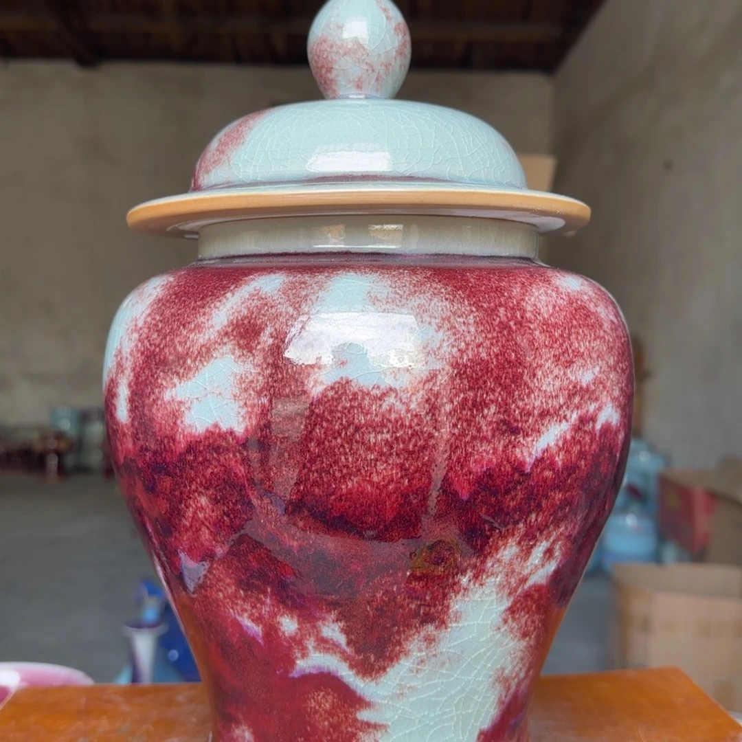 陶摆件郑家钧窑摆件微瑕