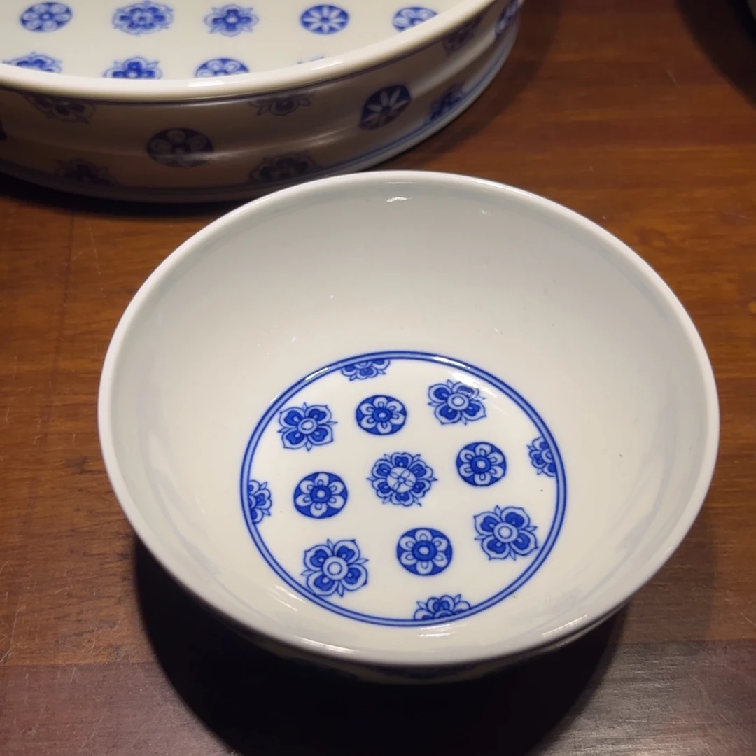 青花皮球花主人杯