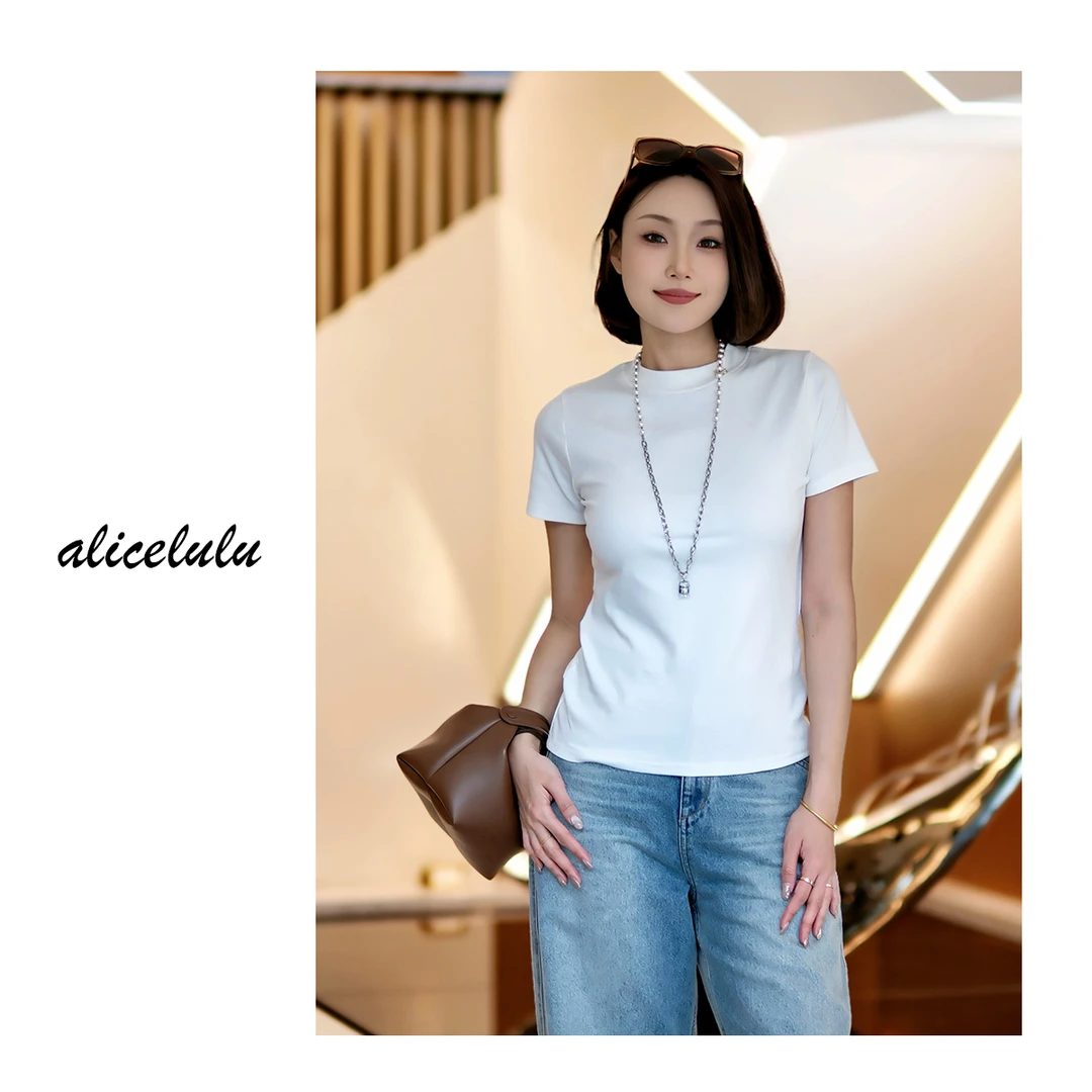 ALICE 绵云小花T恤 时尚钻饰 时髦百搭 S2142015T