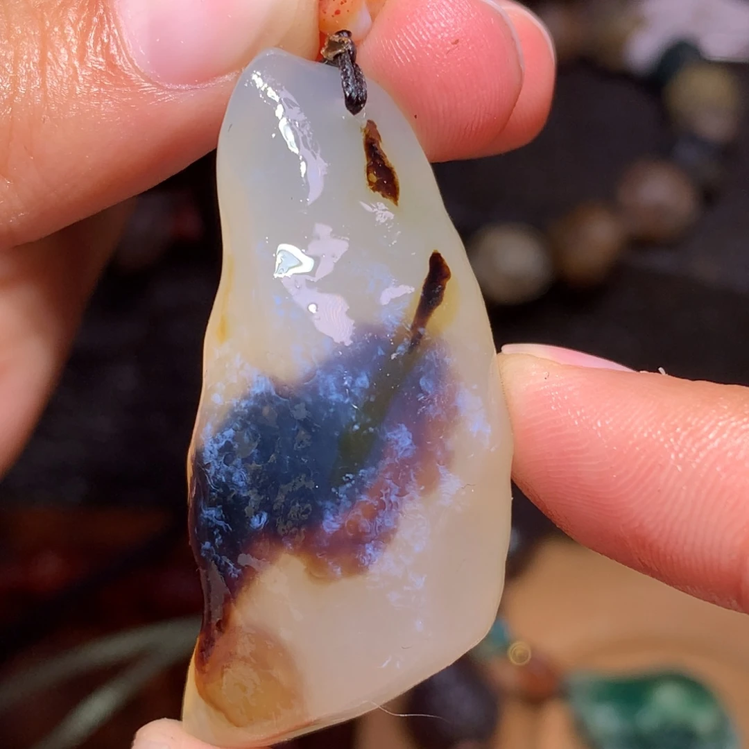 未镶嵌玛瑙/玉髓珠宝半成品