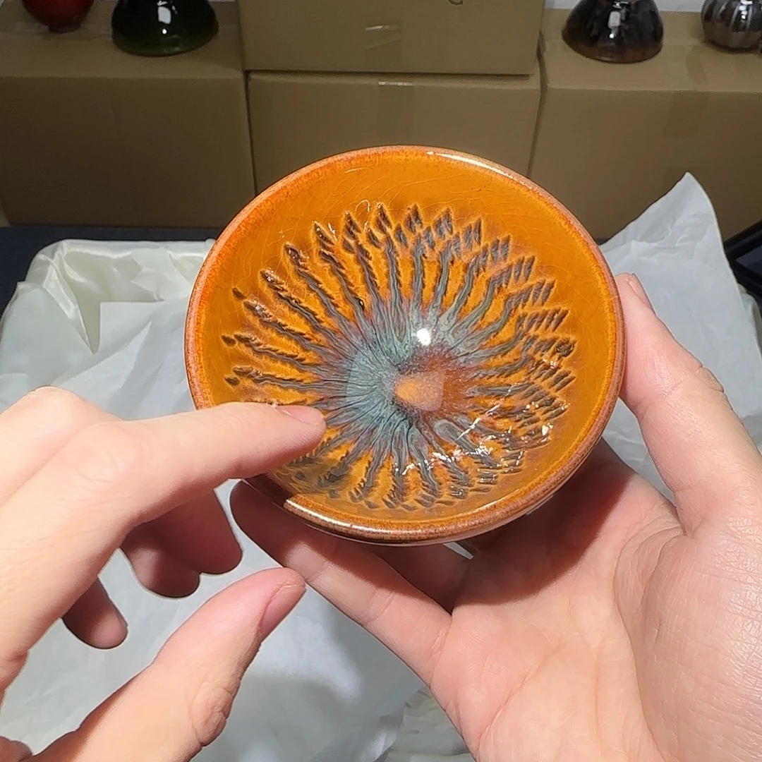 茶盏微瑕建盏，介意勿拍