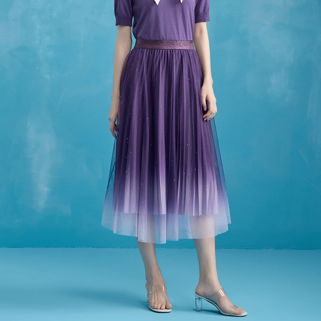 【福利专属】马天奴半身裙中腰纯色中长裙VDS754SKA0