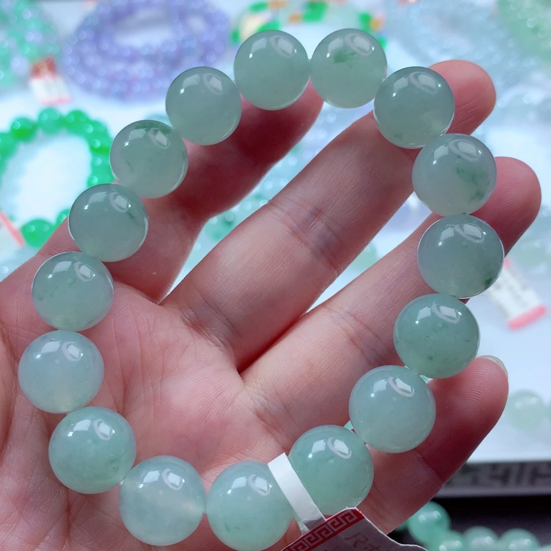 翡翠未镶嵌手链卡13.2