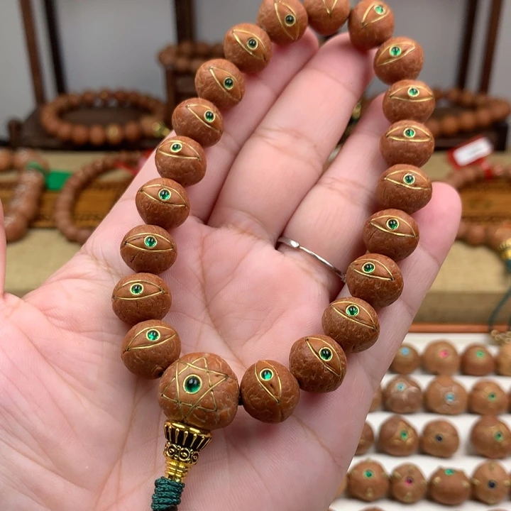 凤眼菩提吊坠手串