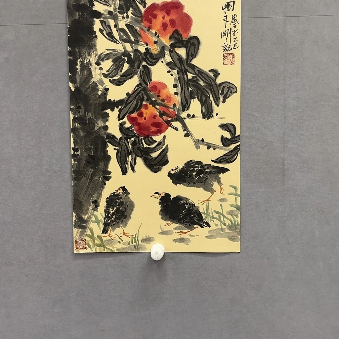 国画艺术家真人手绘