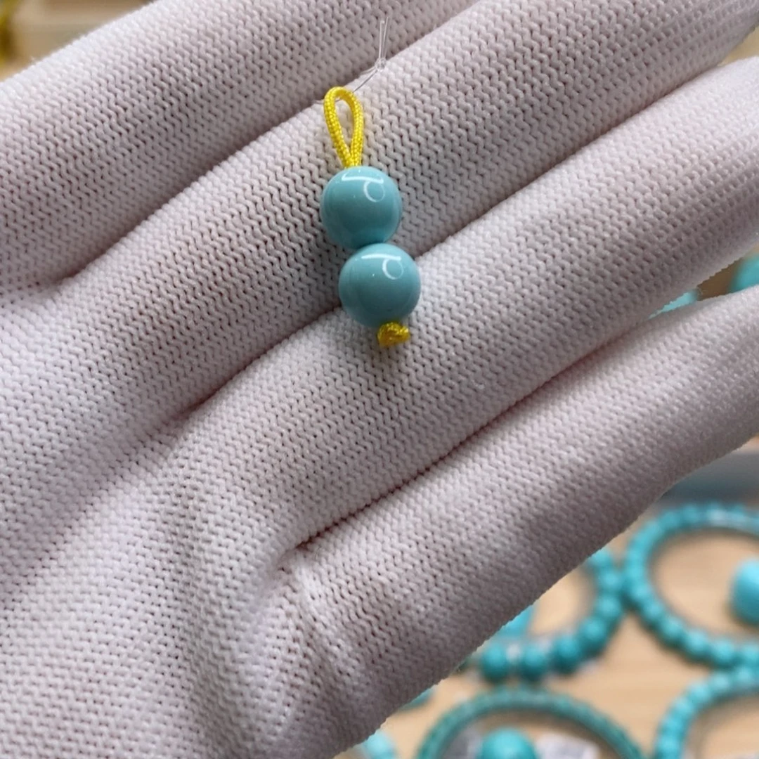 绿松石未镶嵌珠宝奇石7.2mm