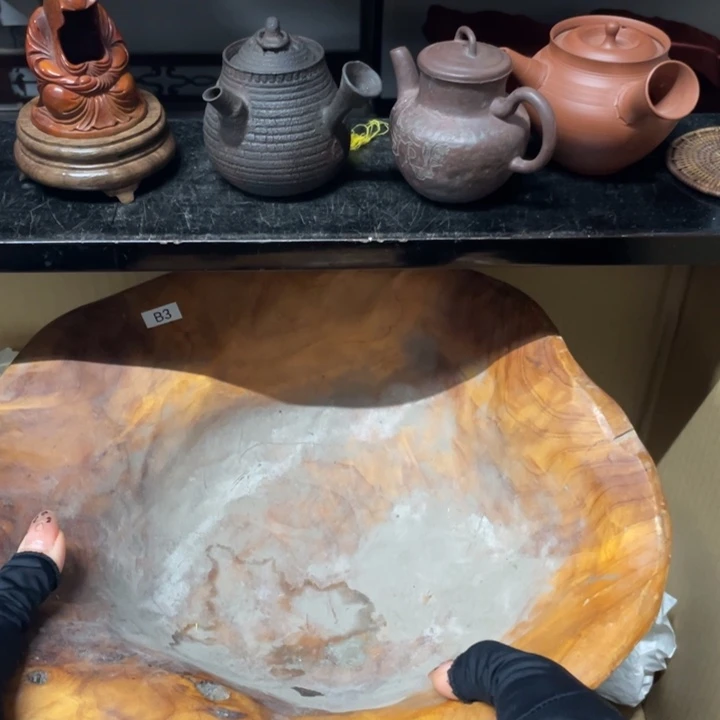 木中古工艺品摆件