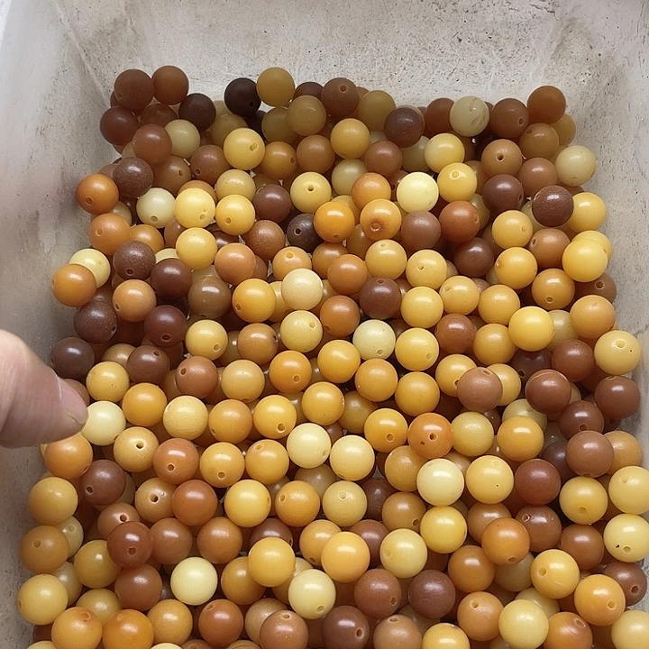 白玉菩提吊坠才**姆瑕疵11风化圆珠740