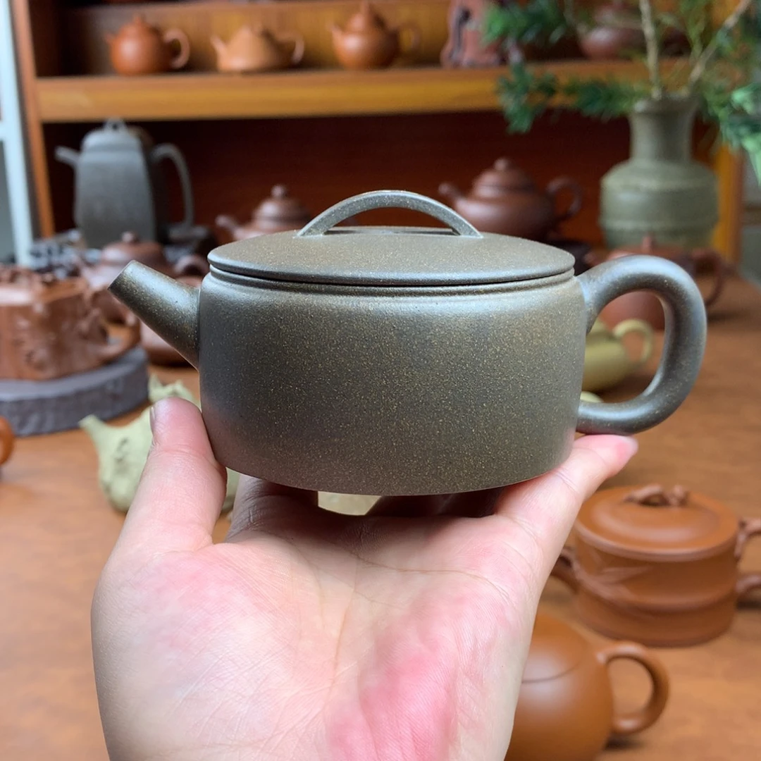 茶壶紫砂汉瓦半手工