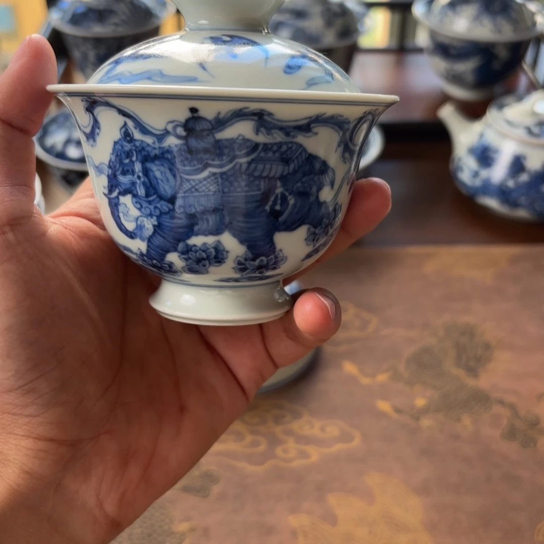 摆件景德镇手绘茶器