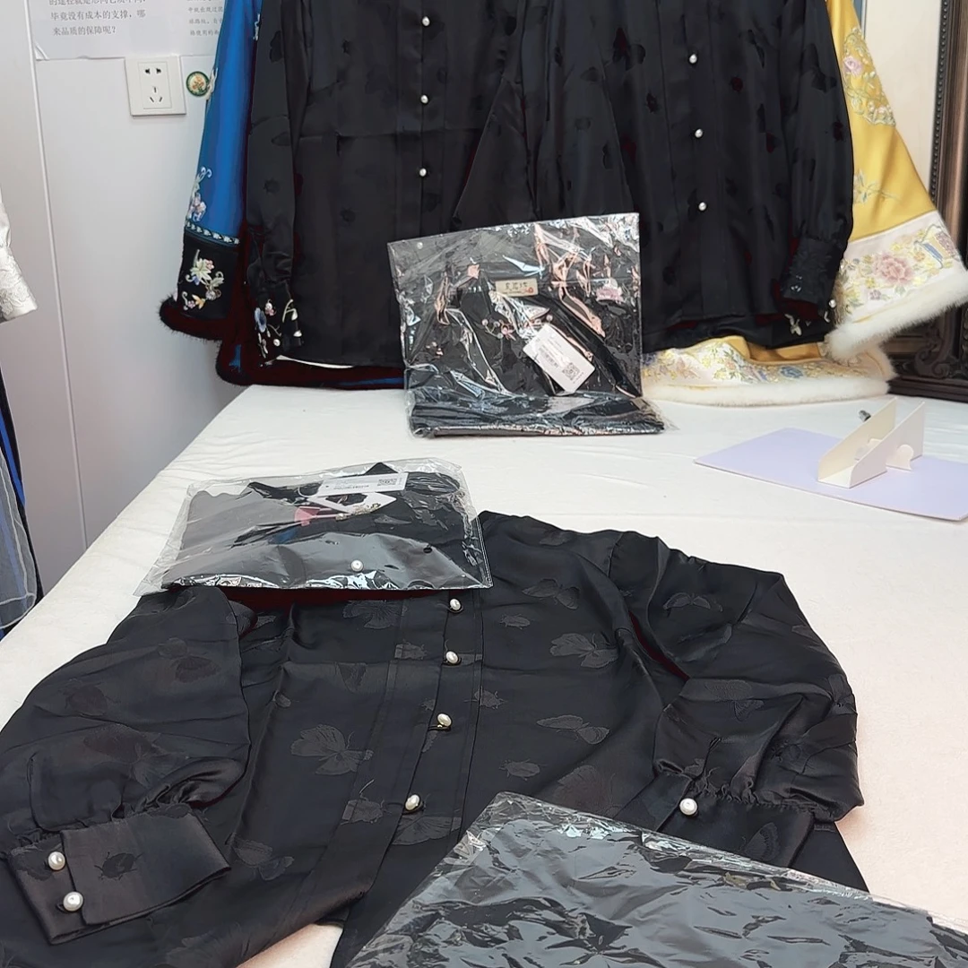 Xl吗桑蚕丝衬衫桑蚕丝