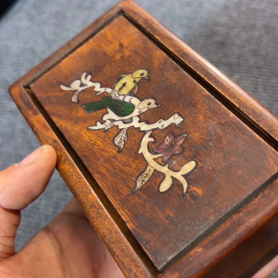木缅甸花梨独板机关盒