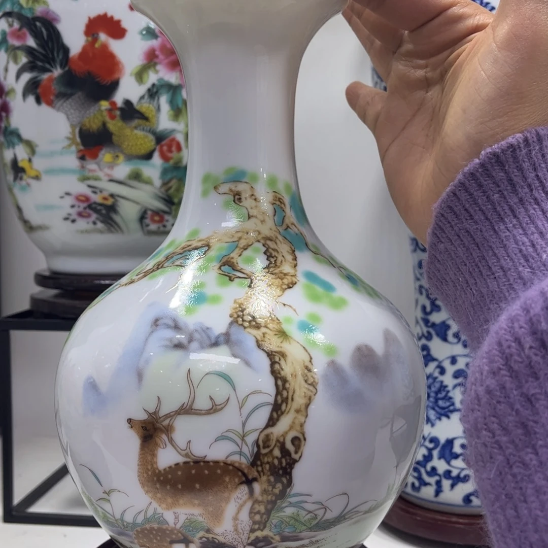 景德镇陶瓷花瓶b摆件