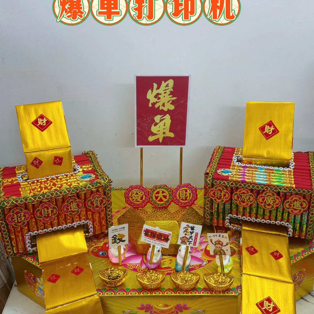 潮汕中秋折塔 爆单打印机 手工diy 材料包自折 有配教程