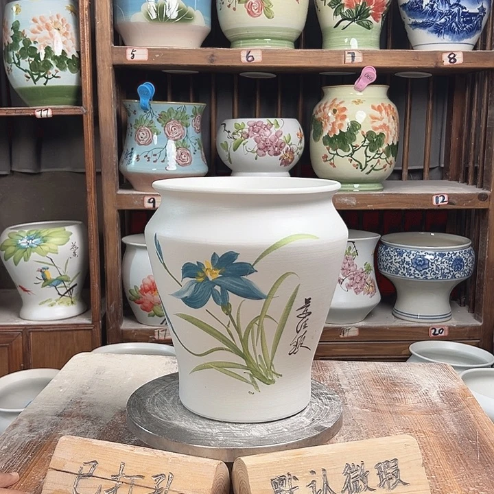 陶瓷小脚玉兰新款新款陶瓷陶瓷