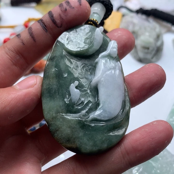 颈饰未镶嵌翡翠保真天然a货翡翠