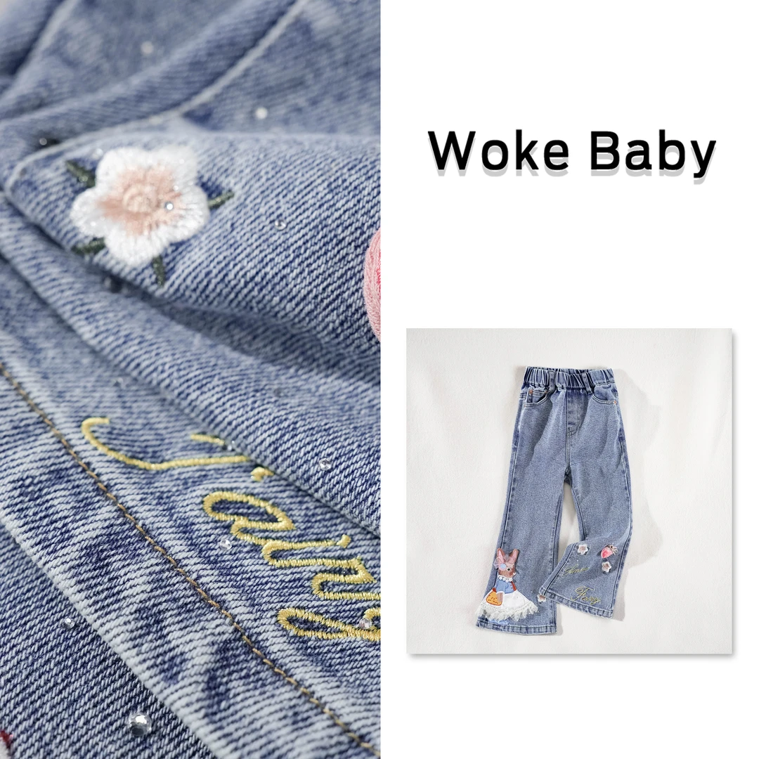 【彼得兔童话】女童春季裤子新款洋气儿童汉服百搭长裤S5196