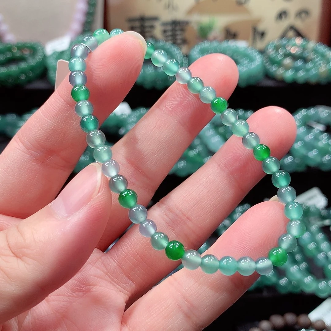翡翠未镶嵌手链卡5
