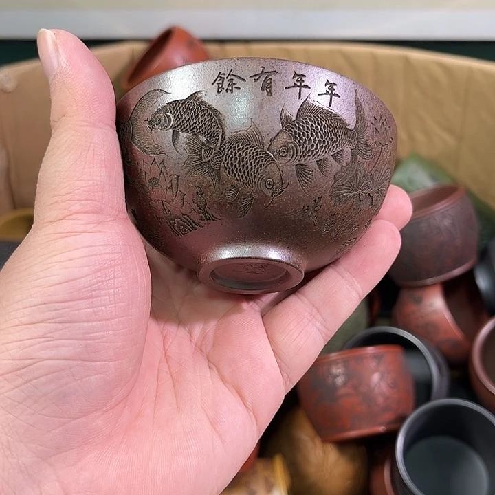 茶杯紫砂全手工紫砂主人杯