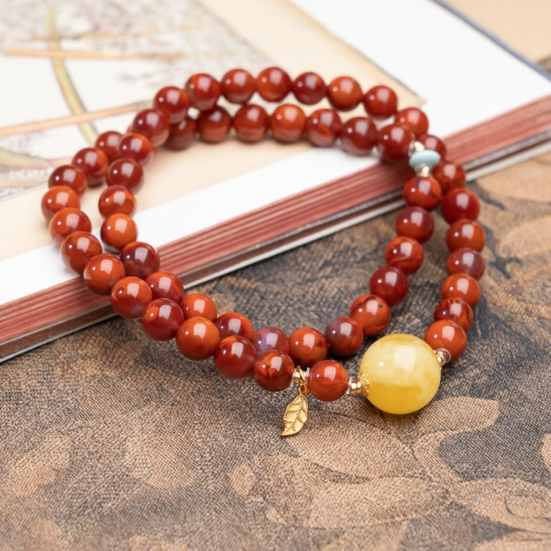 XIANYUAN/仙源6mm火焰纹双圈手串