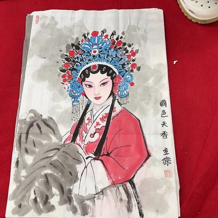 国画花鸟的翅膀和羽毛