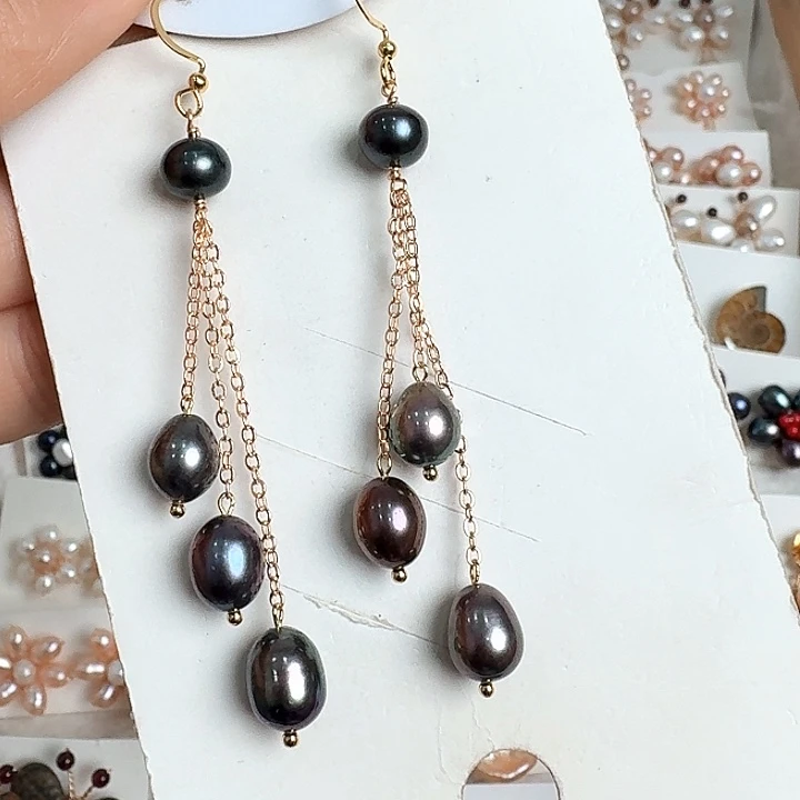 淡水珍珠未镶嵌耳饰