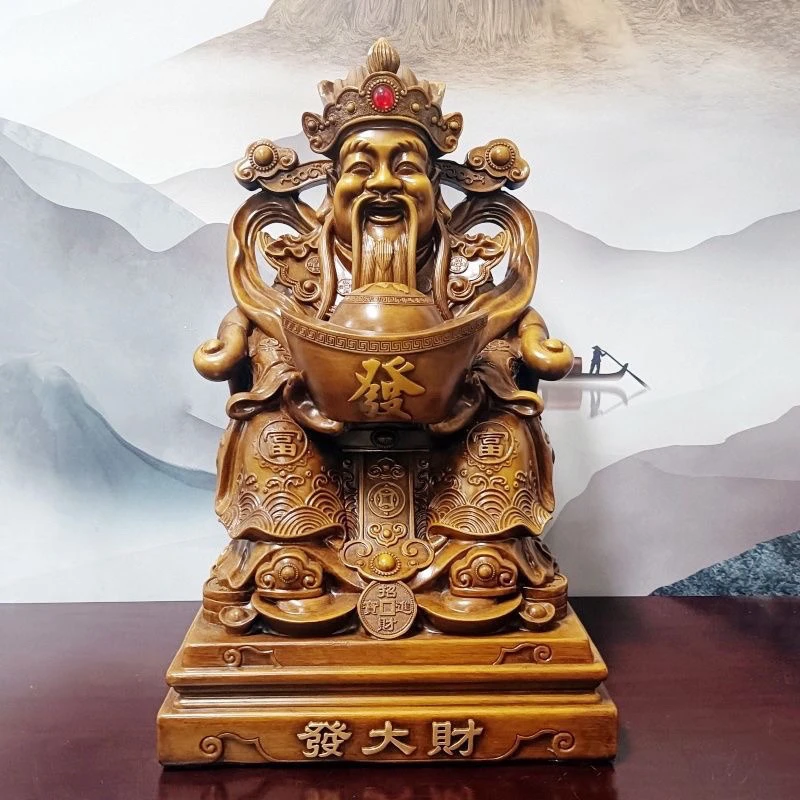 客厅大号财神爷摆件客厅供奉文财神比干财神爷神像