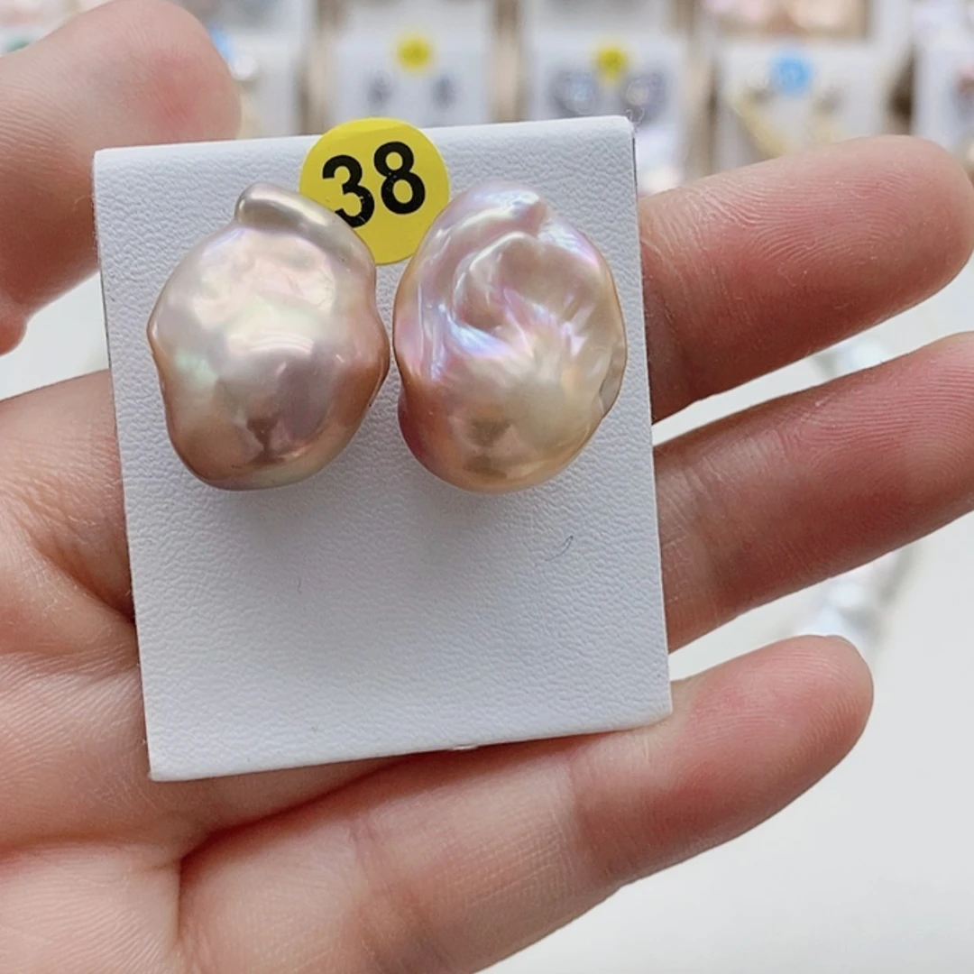 【闪购商品】淡水珍珠耳饰银S925镶嵌