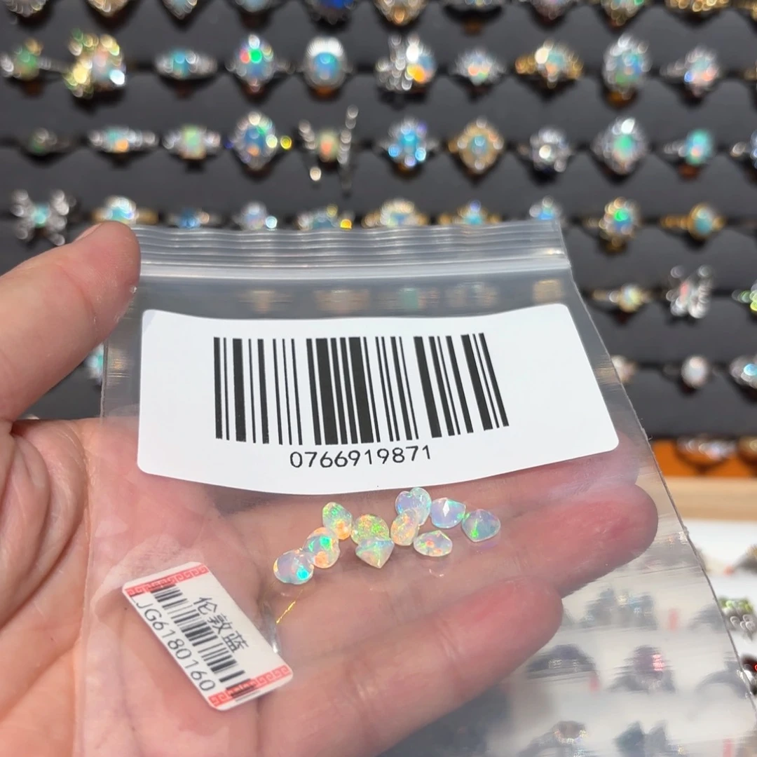 欧泊裸石银S925镶嵌矫*兔