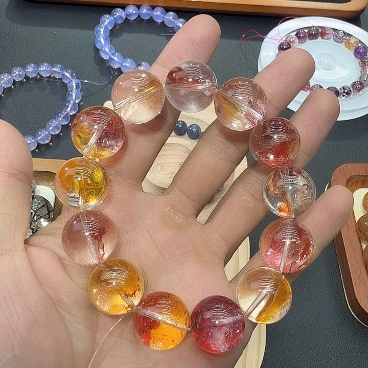 未镶嵌手链水晶天然胶花手链