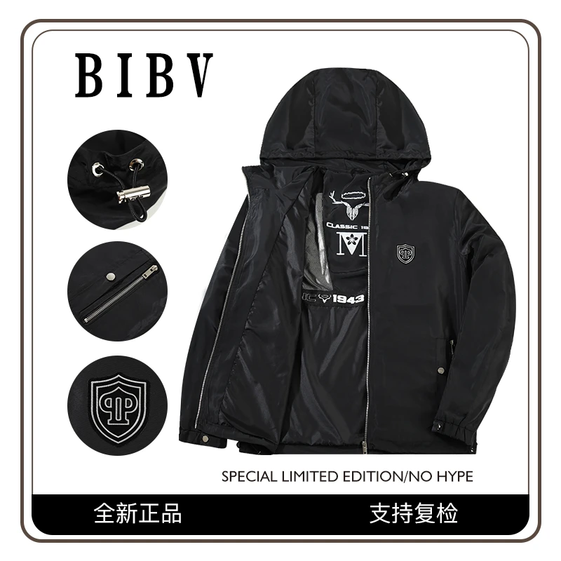 BIBV 真男人系列连帽外套 BIBV1220男款时尚百搭秋季秋冬潮流