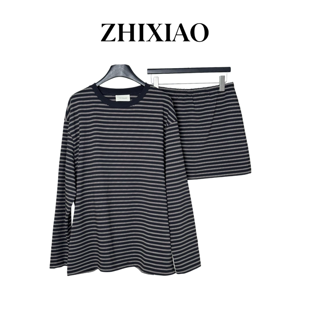 【ZHIXIAO】秋冬新款：条纹套装25029