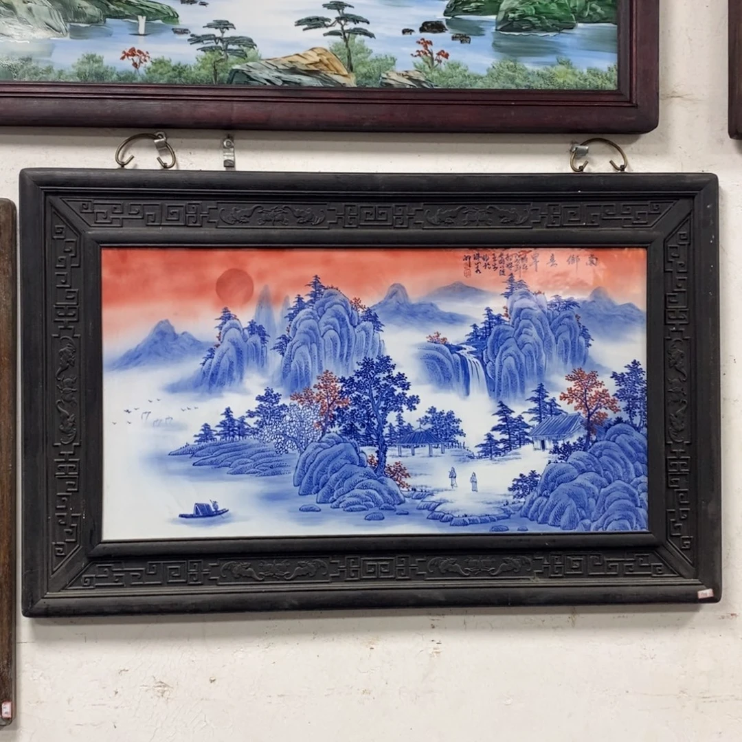 瓷100*60 景德镇瓷板画柴窑烧制