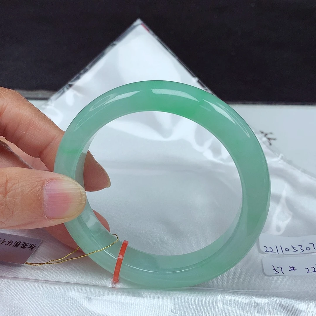 未镶嵌手镯翡翠57圈3077