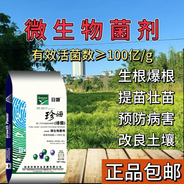 100亿微生物菌剂肥粉剂防病死棵生根提苗滴灌冲施罐根一袋一亩地
