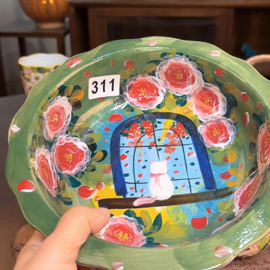 景德镇手绘高温釉下彩陶瓷茶具