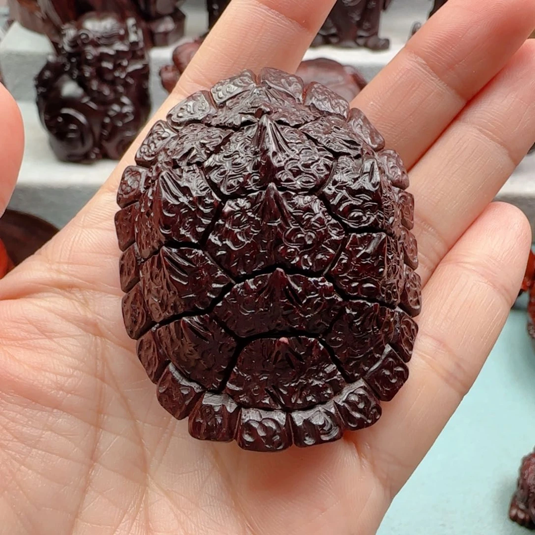 小叶紫檀把件玖鳄龟富甲