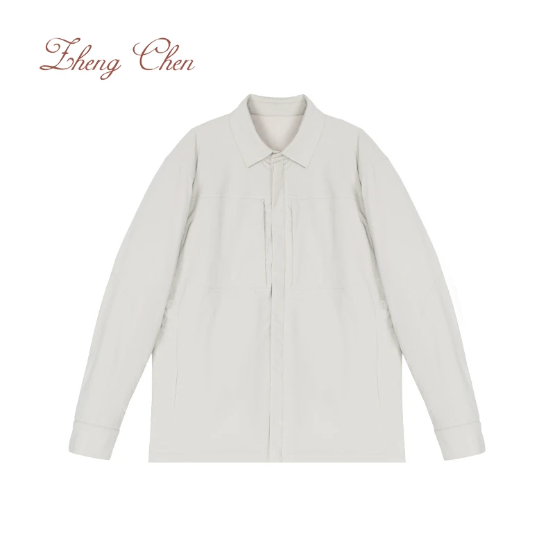 福利防水微皱桑蚕丝加厚夹克 PC-K95899