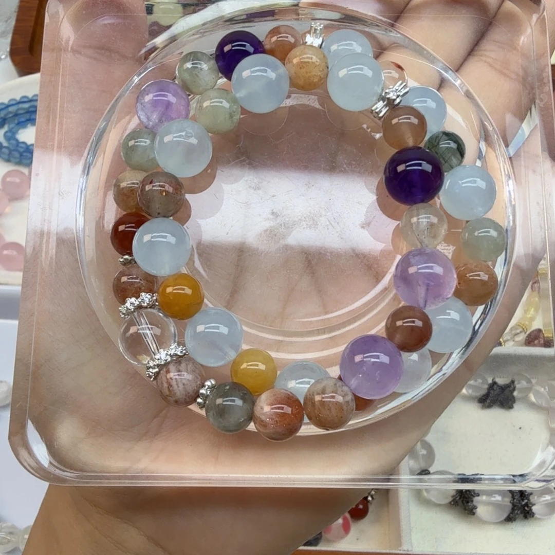 水晶手链银S925镶嵌