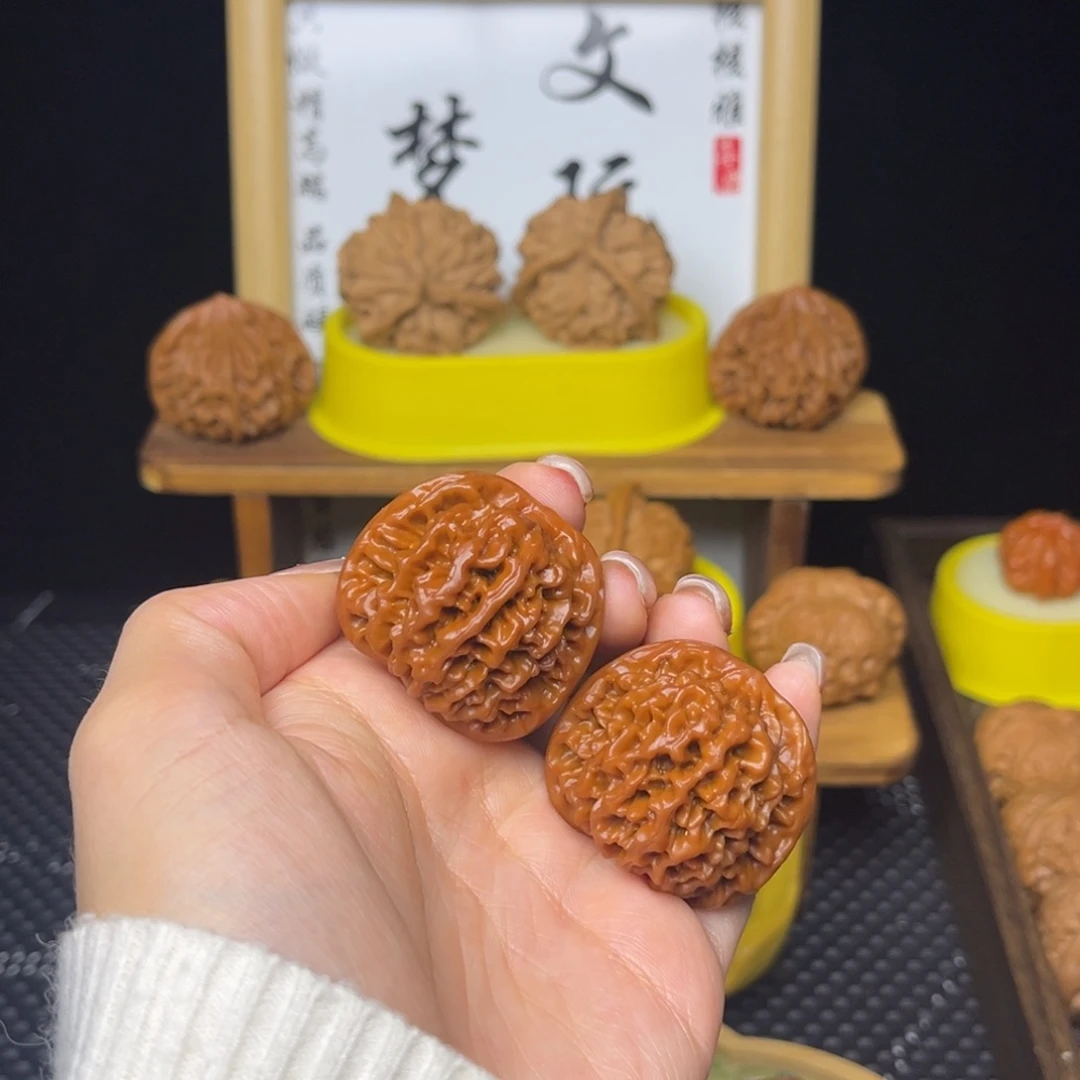 一***笑吊坠文玩核桃秦闷36➕打底