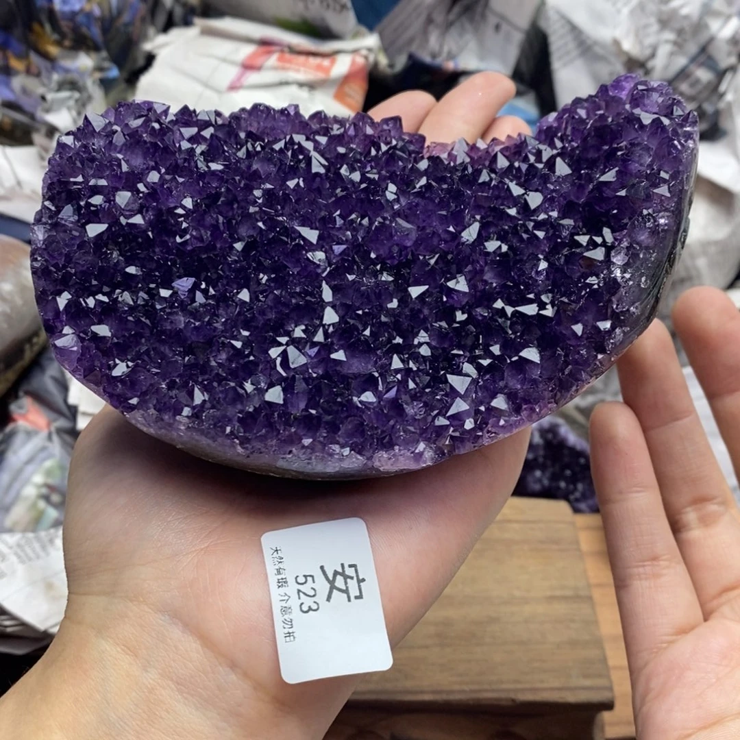 紫晶珠宝半成品未镶嵌