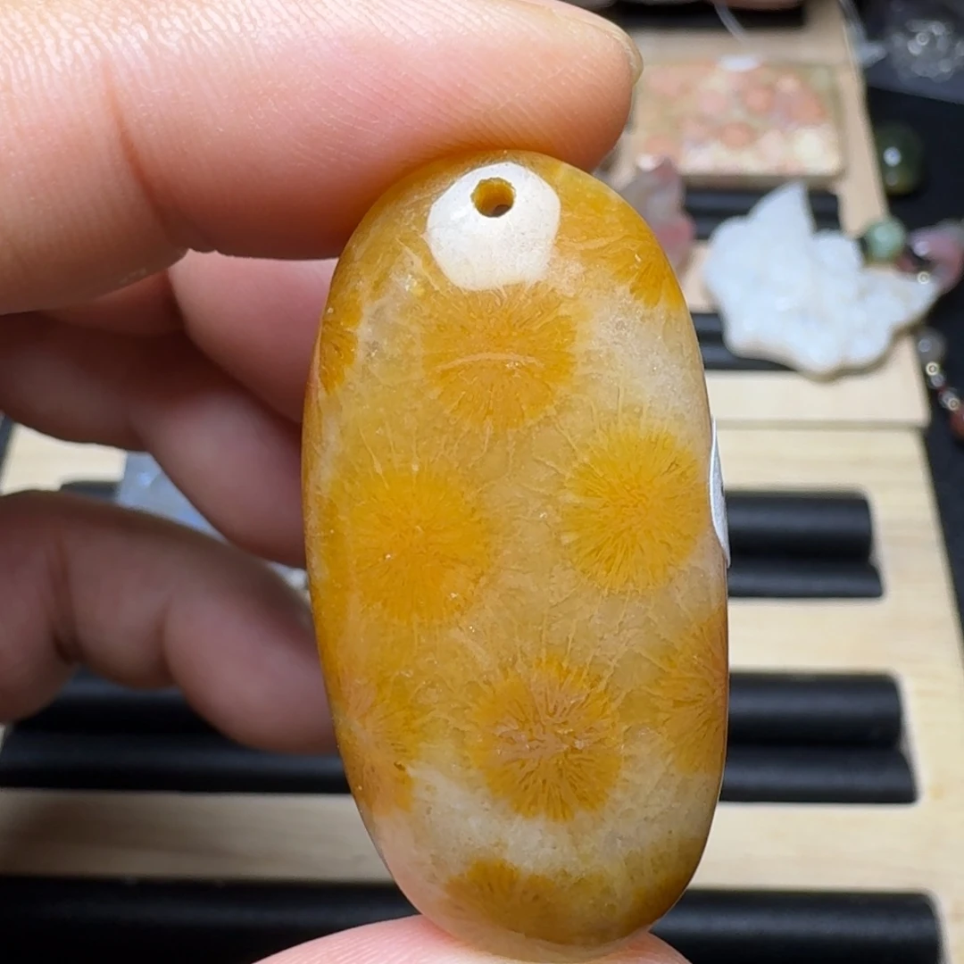 未镶嵌纯天然色有机玉石保真色硅化玉