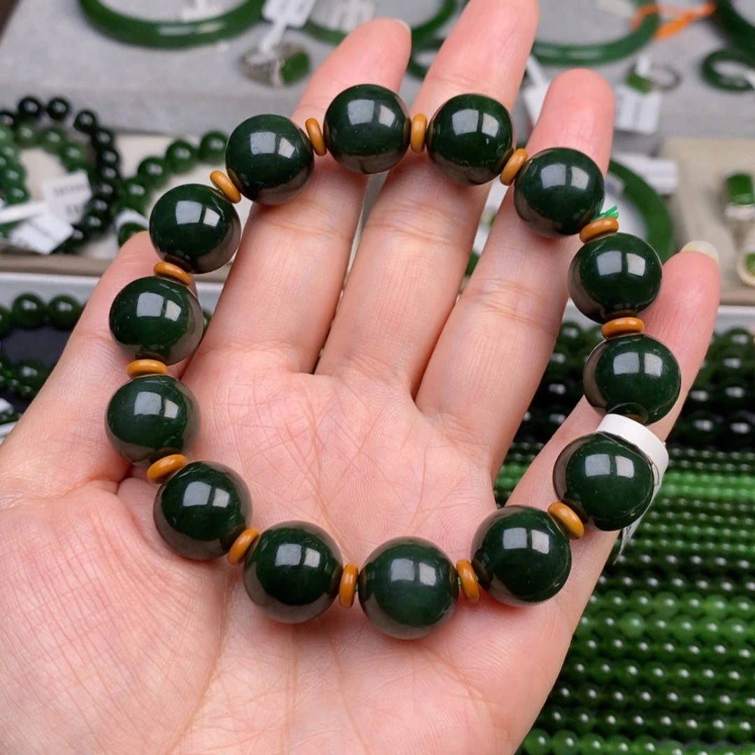 未镶嵌手链和田玉（碧玉）四*