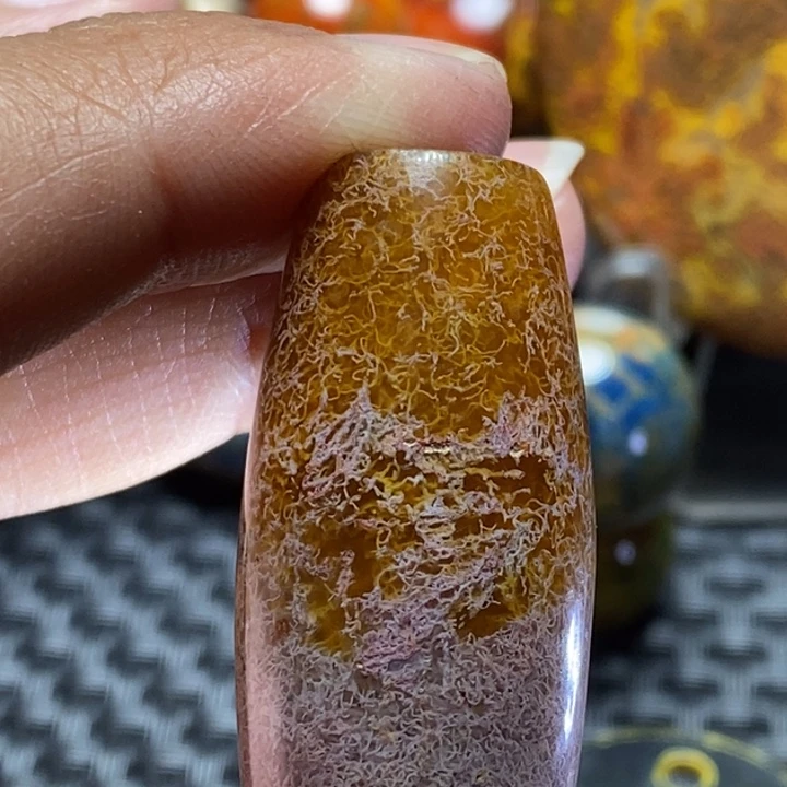 笑***湖玛瑙/玉髓未镶嵌颈饰