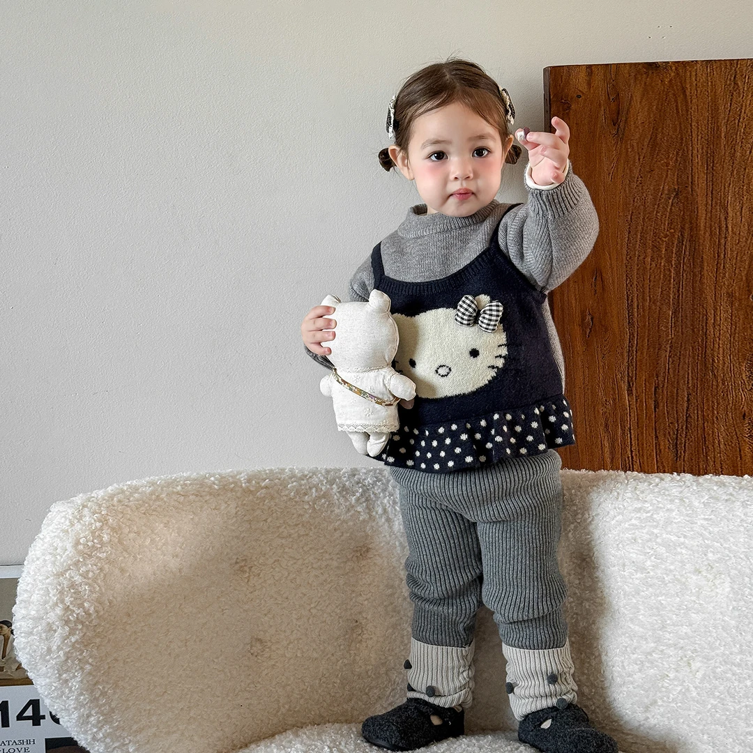 TuoTuo女童毛衣针织衫冬装2025新款儿童毛线衣宝宝衣服