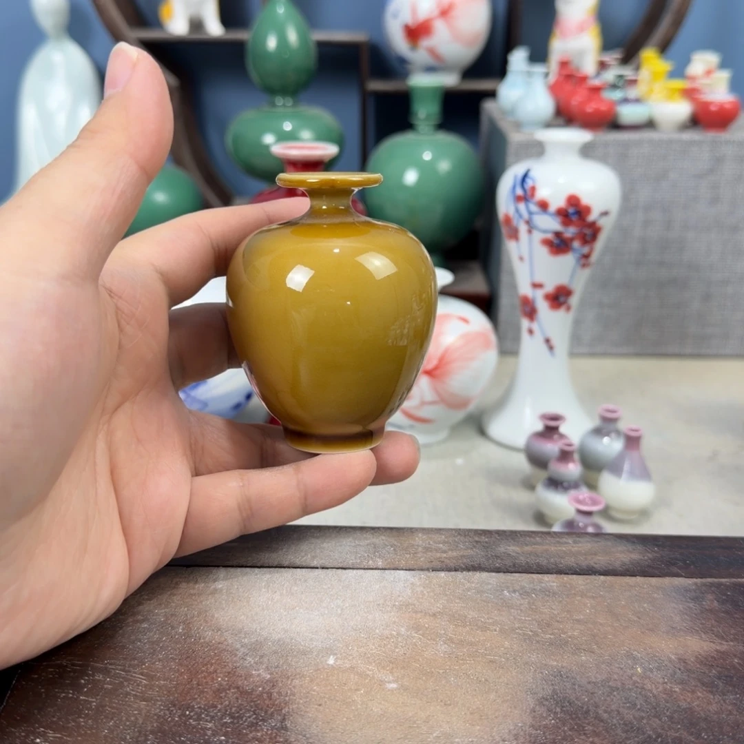 陶瓷手工小花器摆件