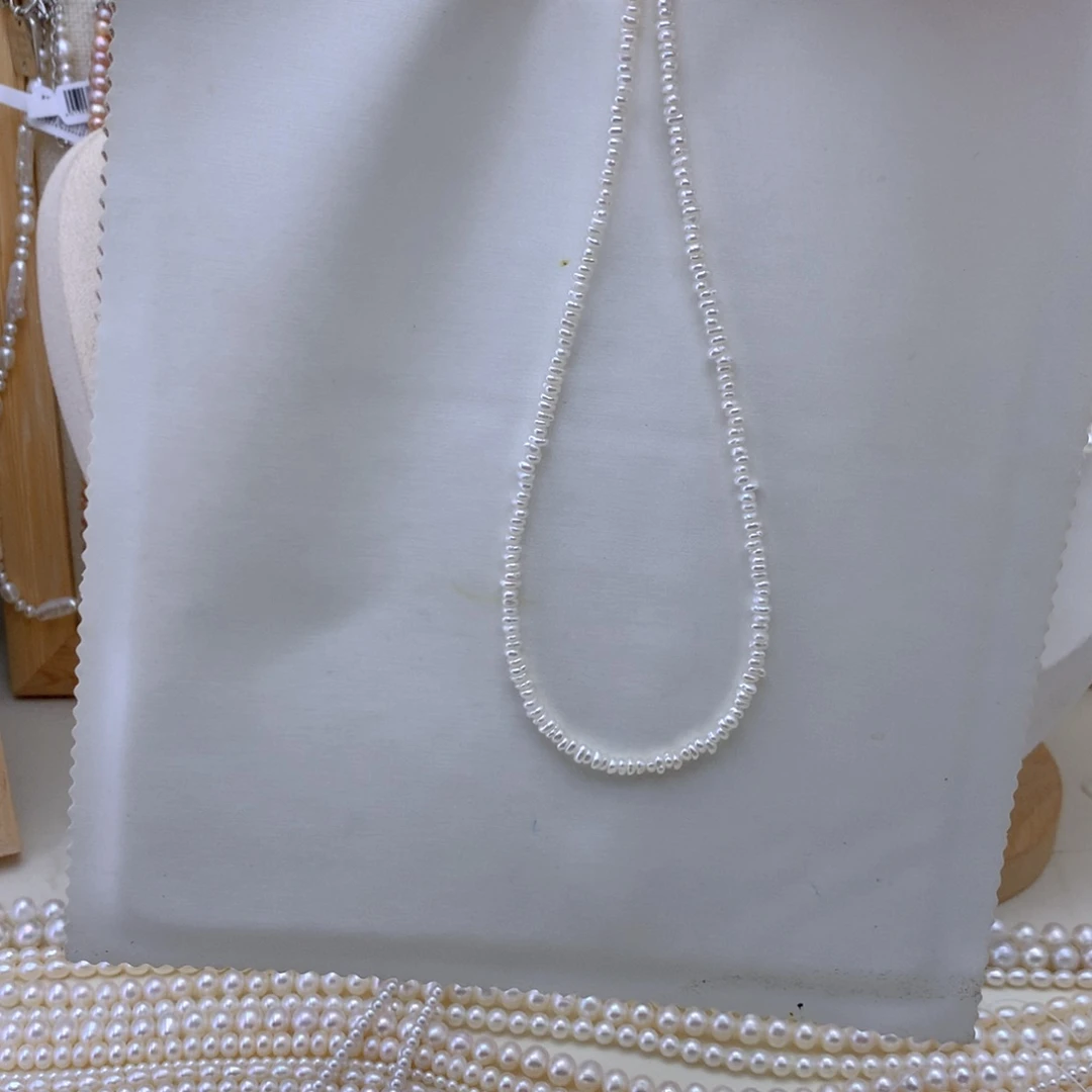 淡水珍珠银S925镶嵌颈饰