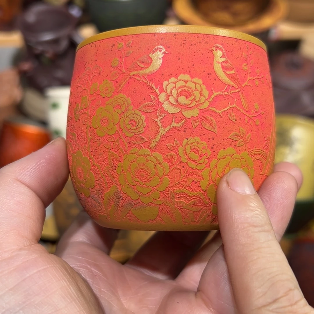 紫砂茶杯宜兴紫砂主人杯